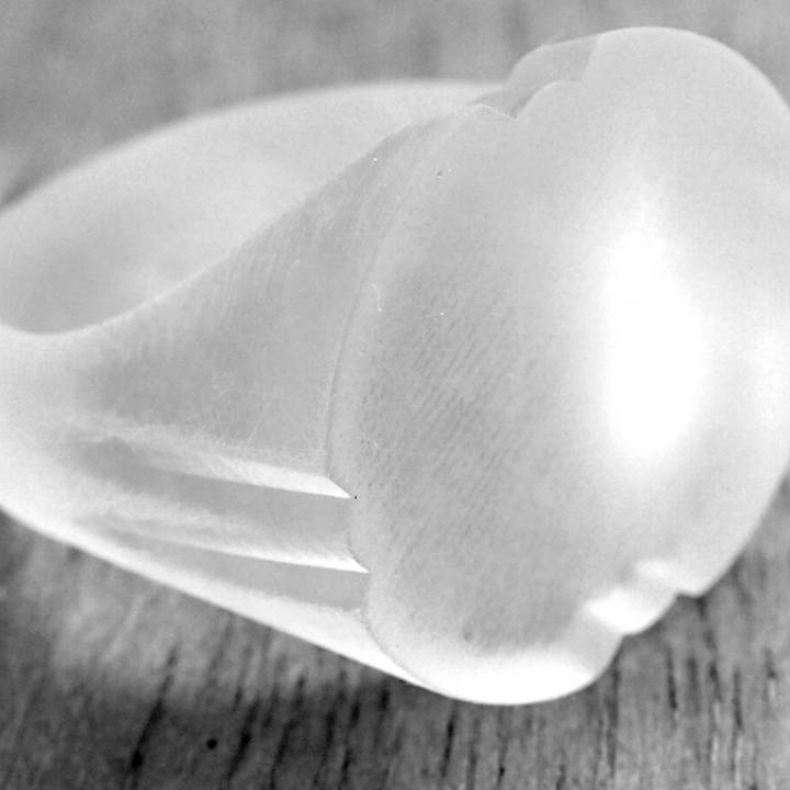 4 w's ovale squillare gioielleria geometrico 3D print model - Mito3D