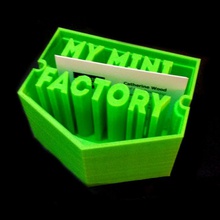 mini fabbrica carta credito giardino myminifactory card logo myminifactorycom 3d print model - Mito3D