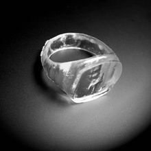 cuadrado anillo joyería geométrico 3d print model - Mito3D