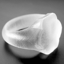 kıvrımlı sekizgen yüzük mücevher geometrik 3d print model - Mito3D