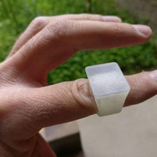 bordes rectángulo anillo joyería geométrico 3d print model - Mito3D
