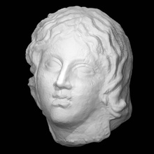 cabeza niobe escanear retrato mujer 3d print model - Mito3D