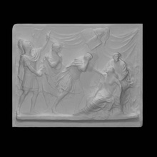 death lucretia scan roman relief 3d print model - Mito3D