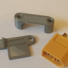xt60 xt30 mount gadgets & electronics holder bracket connector mounting lipo battery 3d print model - Mito3D