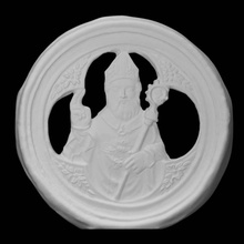 relevo pedra santo paterniano bispo fano Varredura alívio bas 3d print model - Mito3D