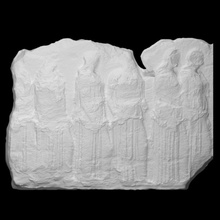 parthenon frieze east iii 12-17 scan block girls slab procession jugs sacrifice 3d print model - Mito3D