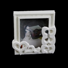 picture frame - heart 2 & garden photo photoframe pictureframe 3d print model - Mito3D