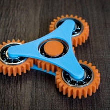 geared spinner toys & games gears fidget fidgetspinner gearedspinner desktopmakes madewithfusion360 3d print model - Mito3D