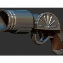 ataque titã chama arma fogo adereços cosplay 3d print model - Mito3D