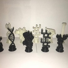 biyokimya satranç Ayarlamak yazı tahtası oyunlar Satranç takımı taşları biyomolekül biyomolekülsüz Chemistrychess 3d print model - Mito3D
