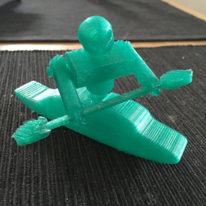 rolando caiaque modelo brinquedos jogos rio lista arrecadação fundos água Branca Eskimoroll descidas kayakrolling remar ensinando 3D print model - Mito3D