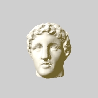 cambridge head of Demetrios polio 3D print model - Mito3D