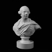 king george iii john van nost younger 1767 british museum scan london portrait statue marble dublin britishmuseum kinggeorgeiii 3d print model - Mito3D