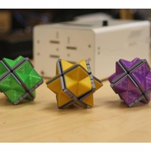 multi-color fidget star toys & games toy multicolor dual extrusion multi-filament 3d print model - Mito3D