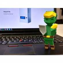 Mehrfarbig Low Poly Verknüpfung Ventilator Kunst Videospiele Lowpoly Farbe Zelda Multifilament 4 3d Drucken 3d print model - Mito3D