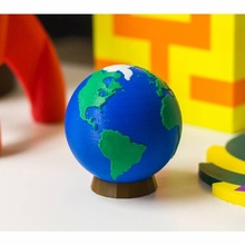 multi-color stand & garden globe palette multi-filament multi-body 3d print model - Mito3D
