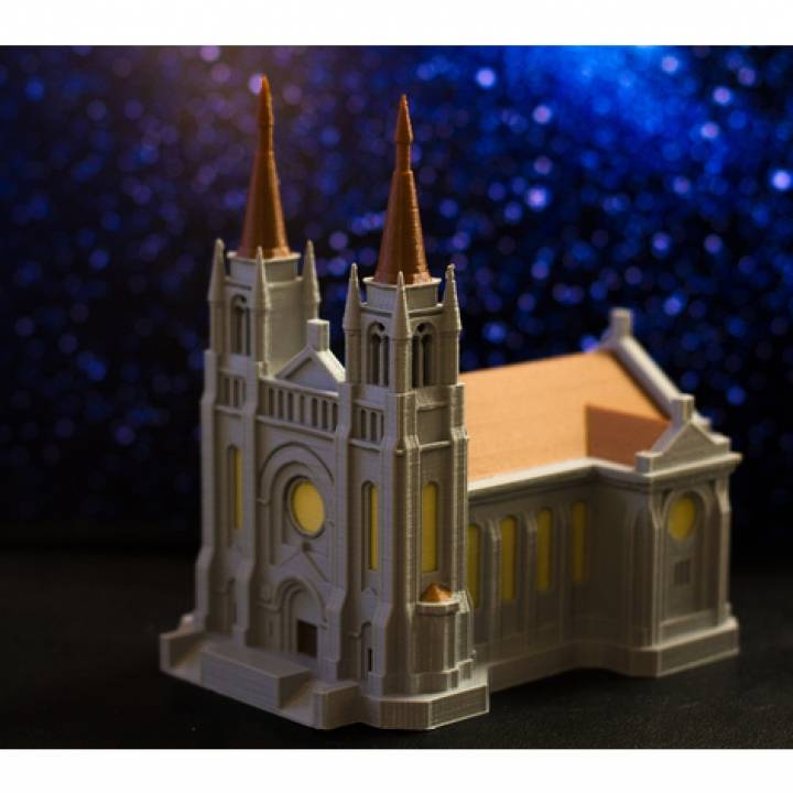 renkli Sioux düşme katedral mimari model palet çoklu filament palet3d basılı Palet baskılı 3D print model - Mito3D