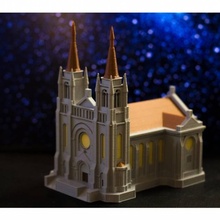 multi-color sioux falls cathedral architecture model palette multi-filament palette3d printed paletteprinted 3d print model - Mito3D
