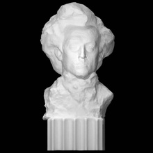 chopin analyse homme portrait 3d print model - Mito3D