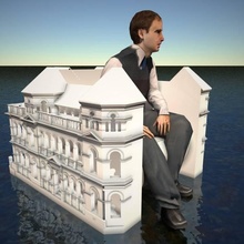 architetti sognare sedia giardino edificio mobilia vespa 3d print model - Mito3D