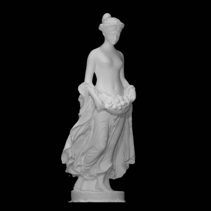 flora Varredura figura flores deusa Primavera 3D print model - Mito3D