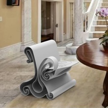 frisé chaise jardin meubles décor luxe guêpe 3d print model - Mito3D