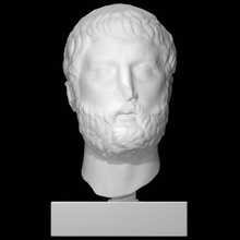 portrait bearded man scan head sculpture marble 3d print model - Mito3D