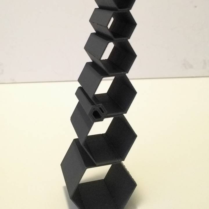 Hexagon Stapel Garten Möbel geometrisch Regale 3D print model - Mito3D