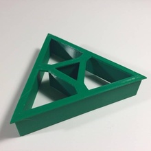 Triforce Plätzchen Cutter Garten Backen Kochen Spiele Ausstechform Zelda Verknüpfung Kekse Legende Video Spiel Schneider 3d print model - Mito3D