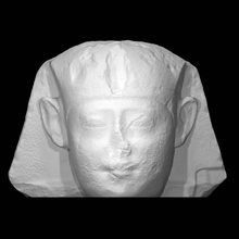 pharaoh head scan man portrait 3d print model - Mito3D