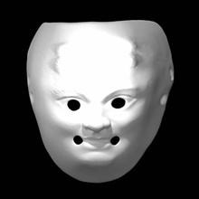 masks mask 1 scan man portrait 3d print model - Mito3D