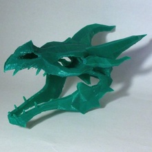 Drago cranio skyrim fan arte 3d print model - Mito3D