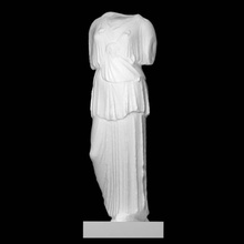 Atenas escanear mujer medio cuerpo 3d print model - Mito3D