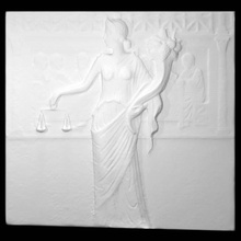 soulagement représentant déesse moneta analyse femme corps 3d print model - Mito3D