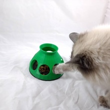cat pod feeder & garden bowl diy puzzle toy 3d print model - Mito3D