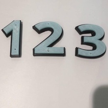 cassetta postale Casa numeri giardino scatola numero posta marchio etichetta marcatura 3d print model - Mito3D
