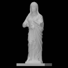 statuetta sacerdotessa isis scansione figura Roma nodo culto mantello isiano 3d print model - Mito3D