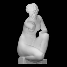estátua agachado afrodite Varredura grego divindade divino 3d print model - Mito3D