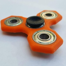 hex fidget spinner 608 bearings toys & games 3d print model - Mito3D