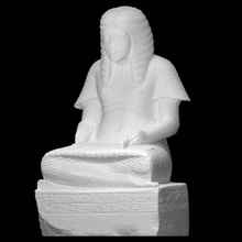 haremhab scribe king scan ancient egyptian 3d print model - Mito3D