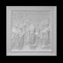relief baptist preaching- siena baptistery scan gothic religion renaissance 3d print model - Mito3D