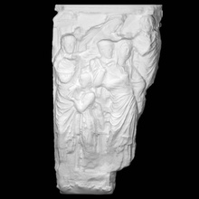 sarcophagus myth phoedra scan roman women fullbody 3d print model - Mito3D