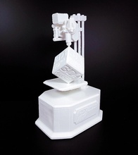 3dpiawards giardino stampante bullone oro trofeo estrusore base bloccare 3d print model - Mito3D