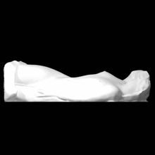 sleep scan woman halfbody 3d print model - Mito3D