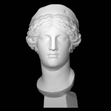 head hera scan goddess sculpture marble colossal 3d print model - Mito3D