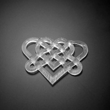celtic knot heart jewellery pendant 3d print model - Mito3D