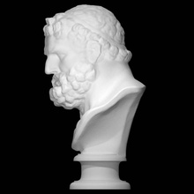 head hercules scan bust god hero sculpture marble figurative 3d print model - Mito3D