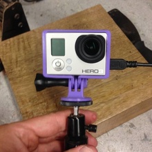 pro caméra trépied monter gadgets électronique Go Pro 3d print model - Mito3D