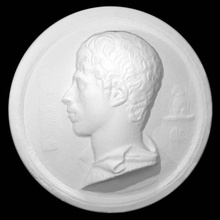 jean auguste dominique ingres scan bust coin man 3d print model - Mito3D