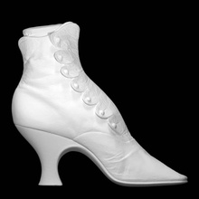 pelle stivale scansione moda calzature scarpa Vintage 3d print model - Mito3D